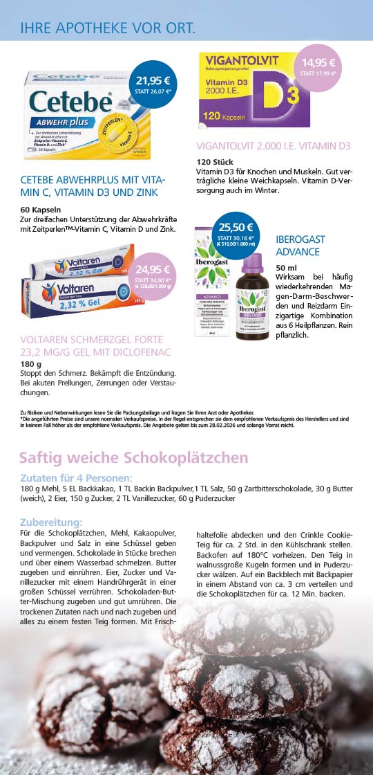 Angebotsflyer Adler Apotheke Tübingen